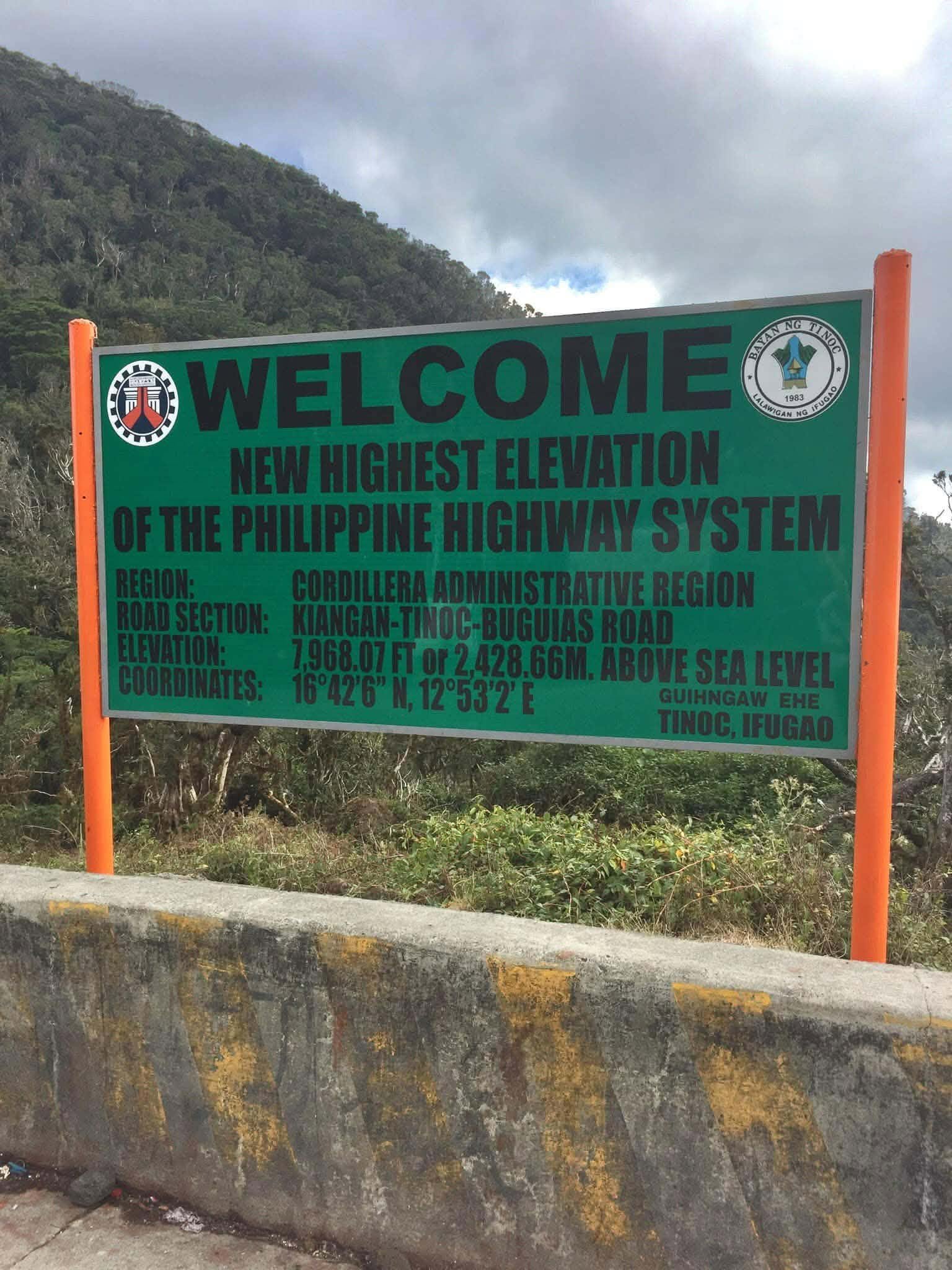 New Highest Elevation of the Philippine Highway